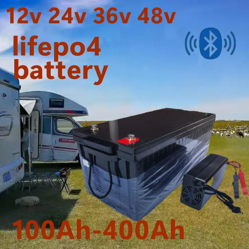 Lifepo4 12V 100Ah Bms Bluetooth - 방수 12V 200AH 150Ah 100AH 24V