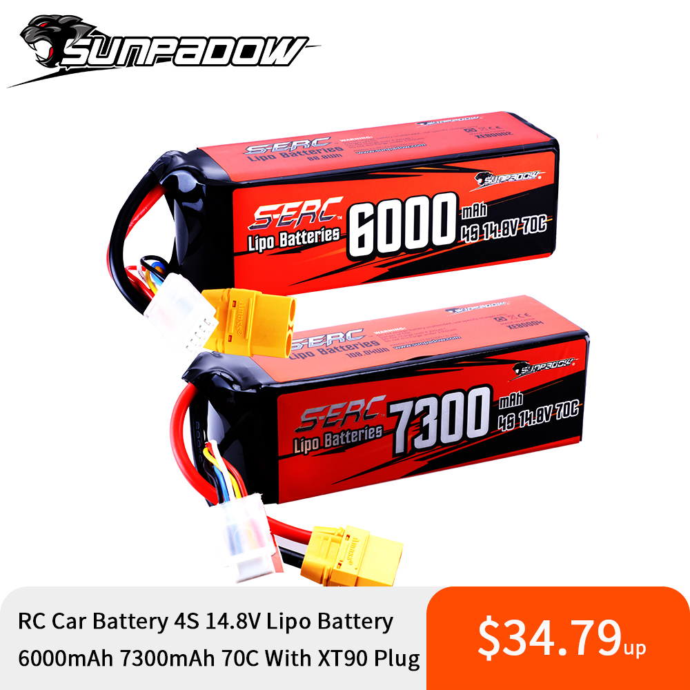 4S Lipo Battery 14.8V 6000Mah - Sunpadow 4S Lipo 배터리 6000mAh 7300Ah