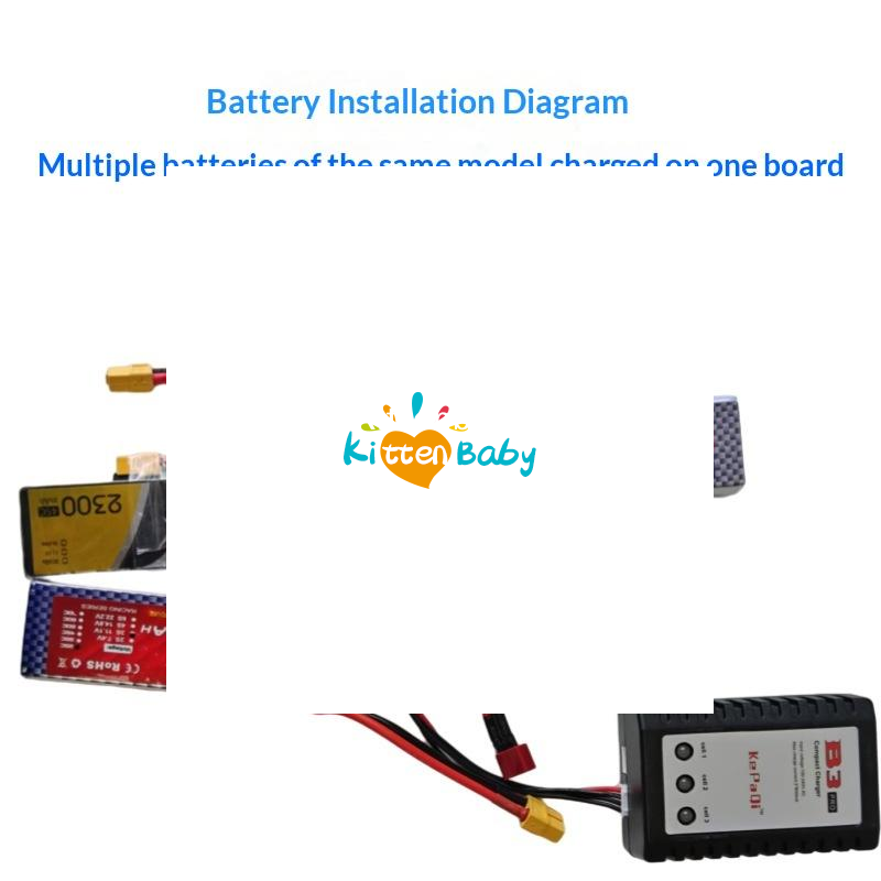 12S Lipo Battery Balancing Board - 1세트 RC 배터리 충전기 B6AC 병렬