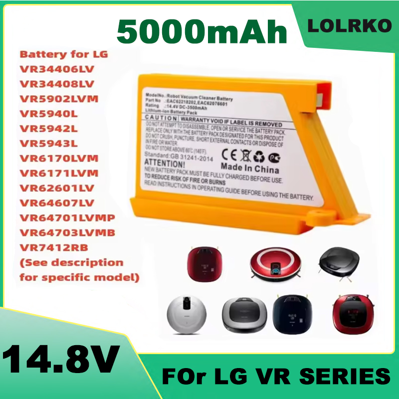 4S Lipo Battery 14.8V 6000Mah - LG 청소 로봇 VR6260LVM VR6540LV R76CIM