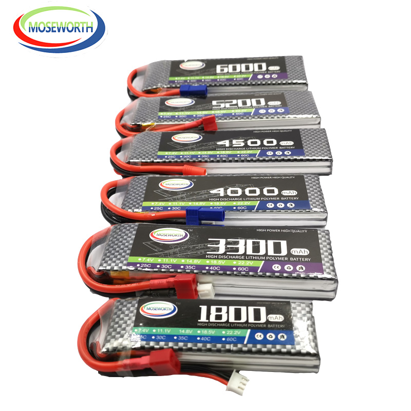 4S Lipo Battery 14.8V 6000Mah - RC 드론 헬리콥터 항공기 비행기 자동차용
