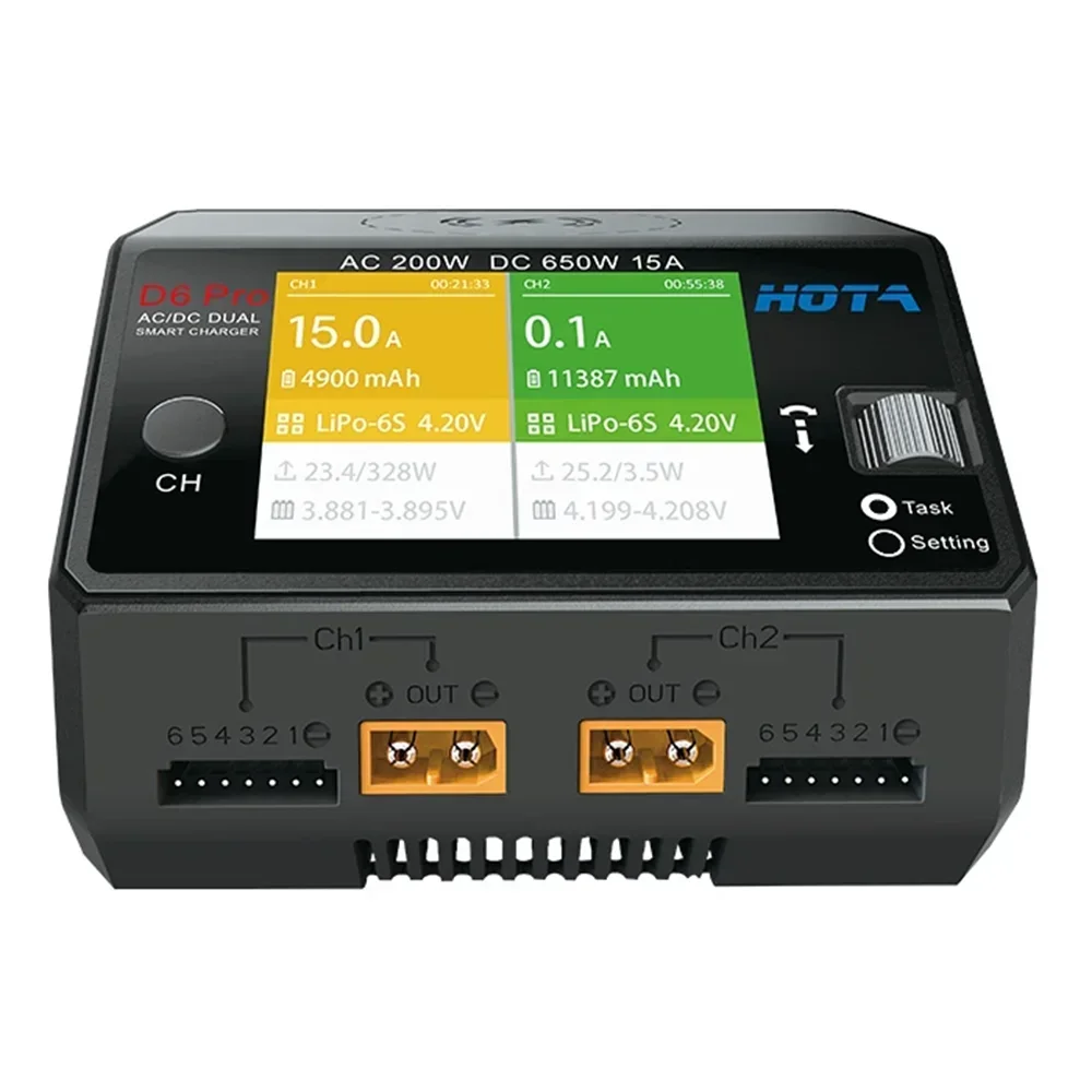 HOTA D6 Pro 듀얼 채널 스마트 충전기 AC 2 - Hota D6 Pro Dual Lipo Charger 리뷰 및 가격