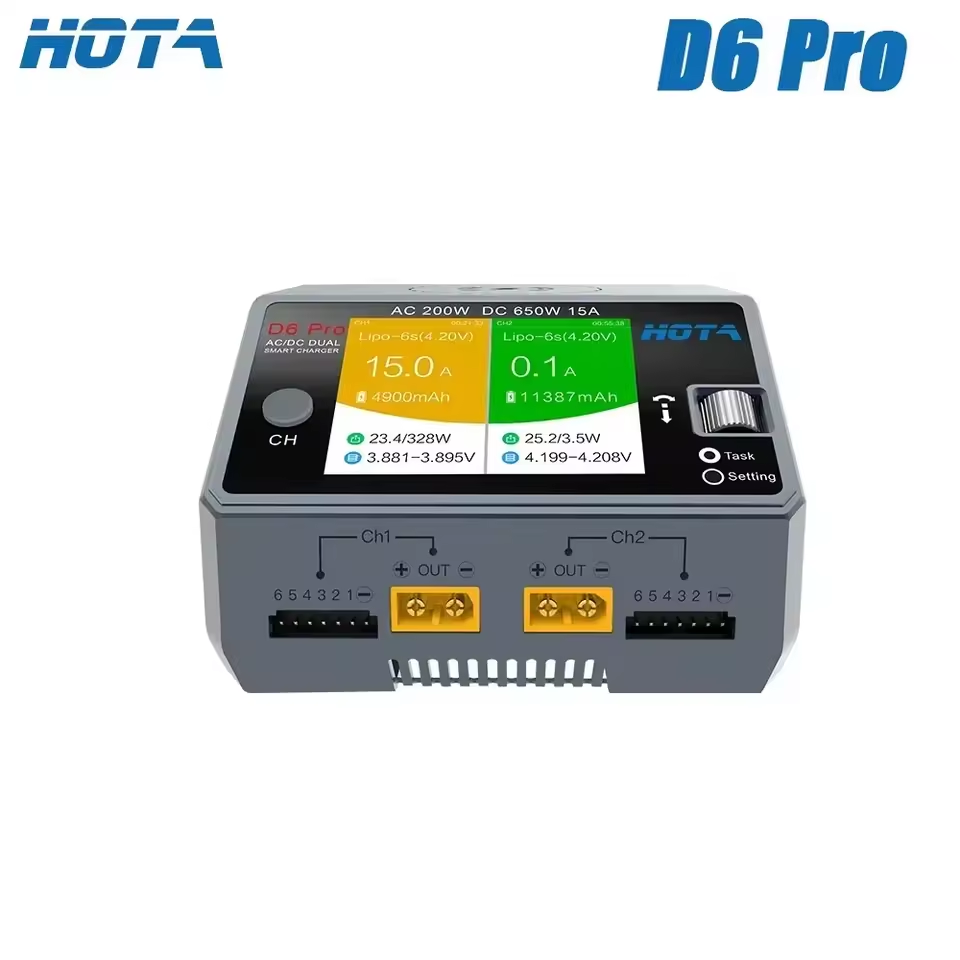 오리지널 HOTA D6 Pro AC 200W DC 65 - Hota D6 Pro Dual Lipo Charger 리뷰 및 가격