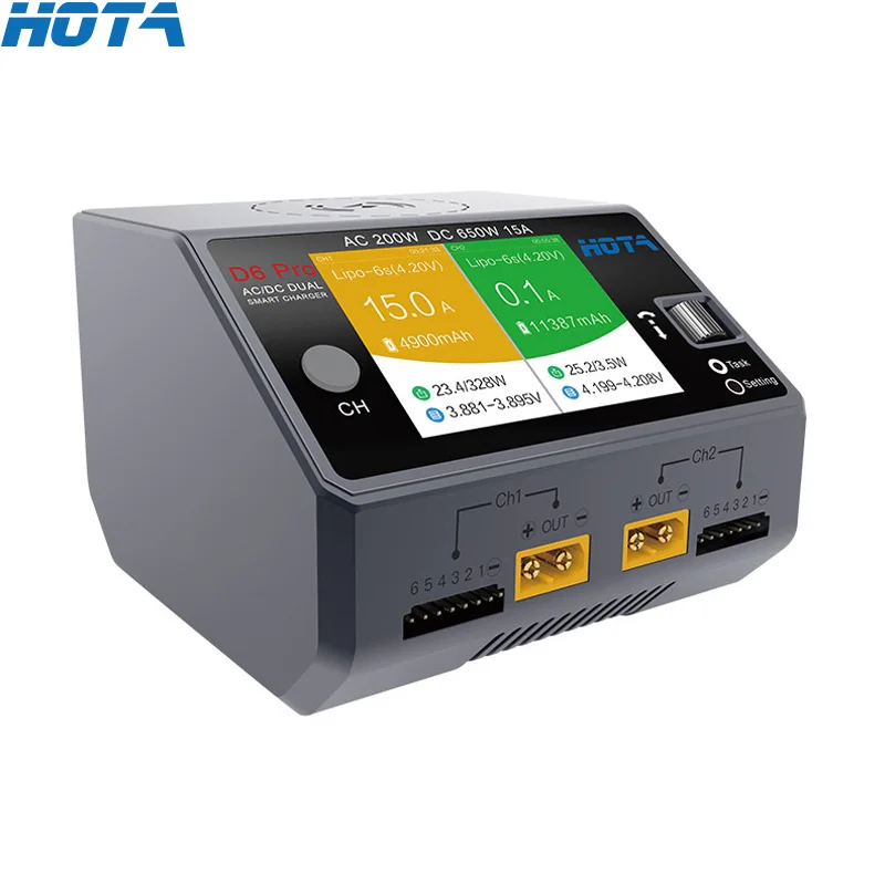 HOTA D6 Pro AC 200W, DC 2x325W - Hota D6 Pro Dual Lipo Charger 리뷰 및 가격