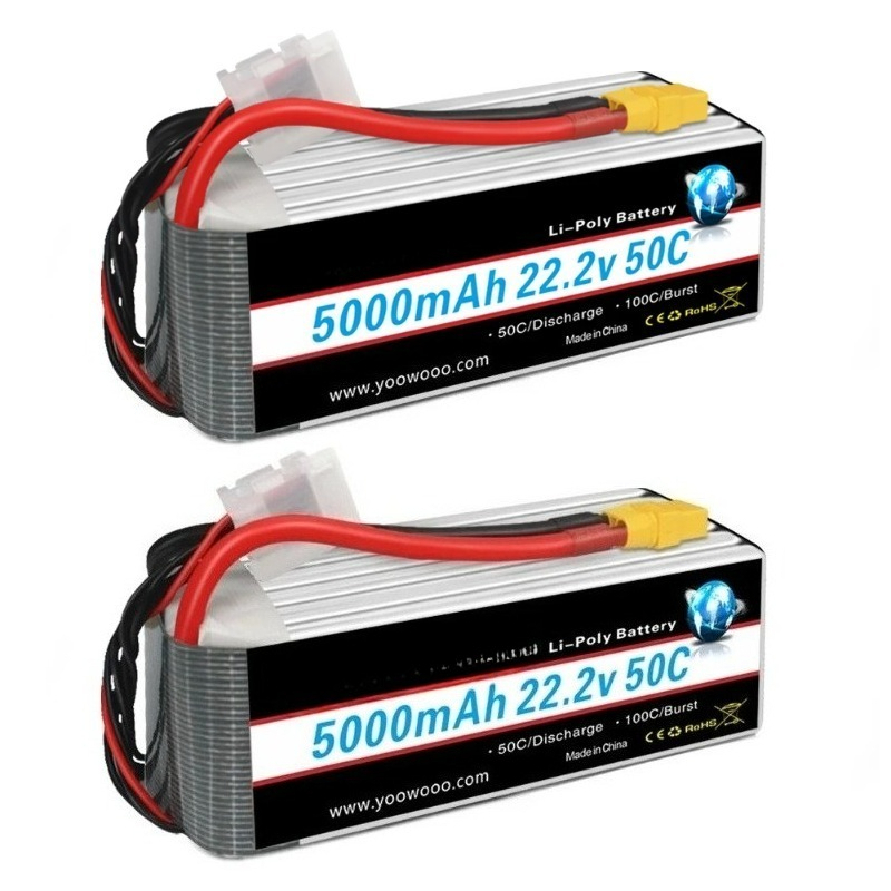 RC 비행기 헬리콥터용 2개 HRB 22.2v 5000 - 6S Lipo Battery 22.2V 5000Mah 리뷰 및 가격