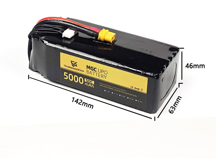 FPV MGC 5000mAh 6S 22.2V 리튬폴리머 - 6S Lipo Battery 22.2V 5000Mah 리뷰 및 가격
