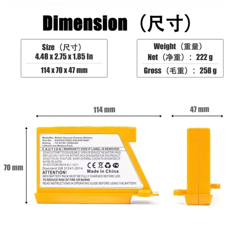 LG 청소 로봇 VR6260LVM VR6540LV R7 - 4S Lipo Battery 14.8V 6000Mah 리뷰 및 가격