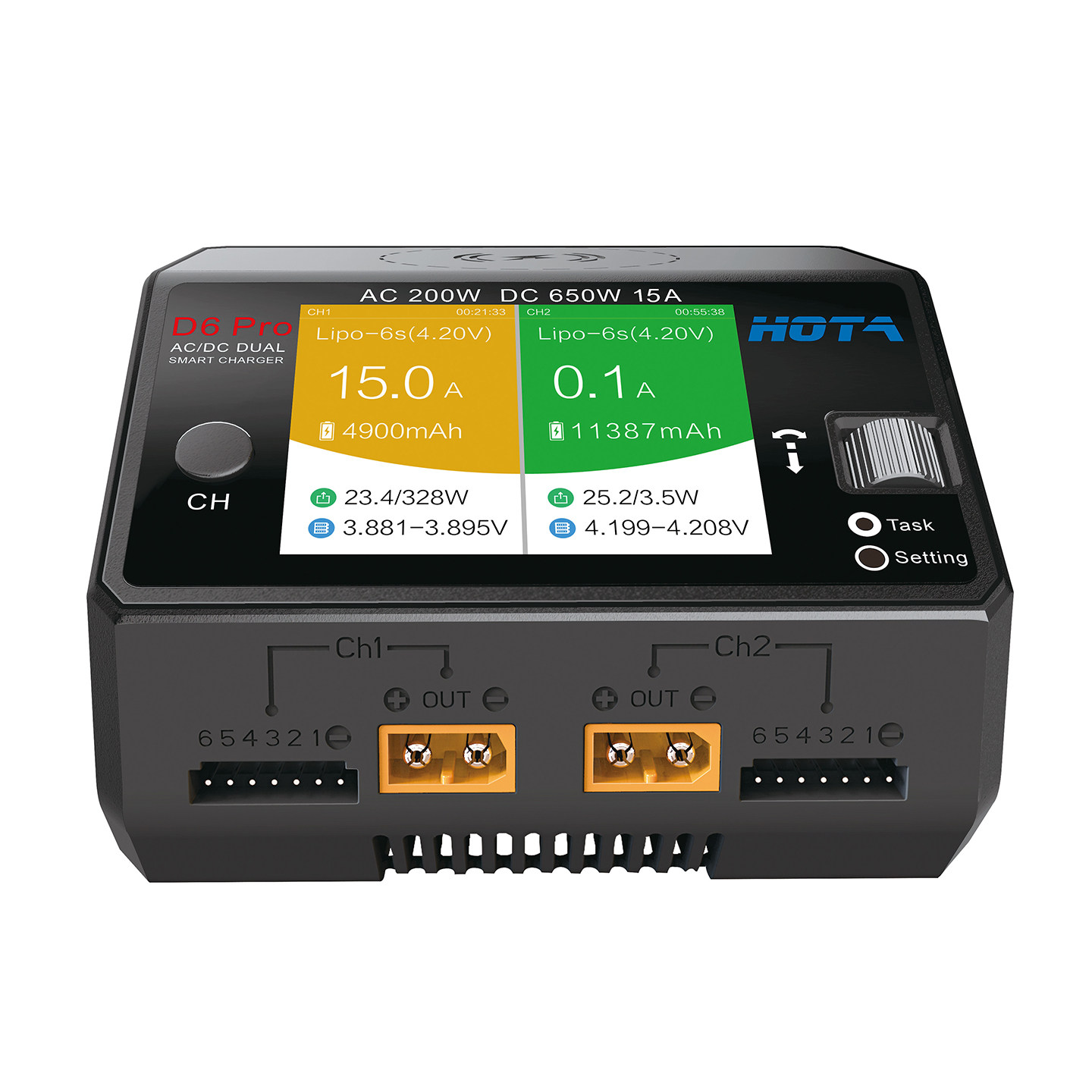 HOTA D6 Pro AC/DC 듀얼 채널 스마트 밸런 - Hota D6 Pro Dual Lipo Charger 리뷰 및 가격